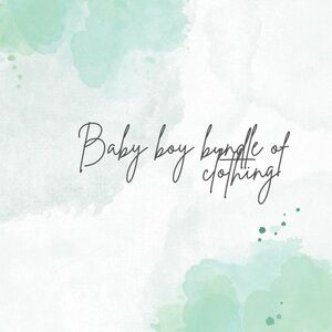 Baby boy bundle of clothing! 10 pieces! 0-3, Newborn, 3-6